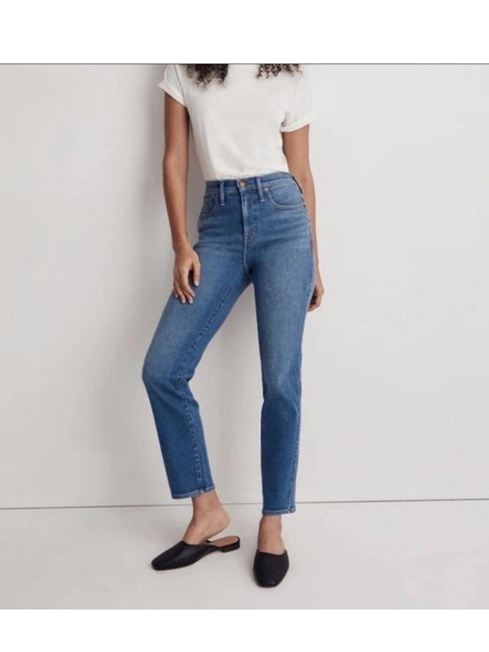 Madewell Women's Dark Wash Stovepipe Jeans